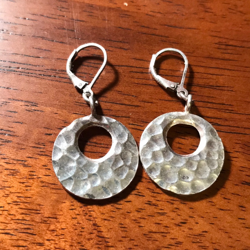 Silver earrings